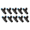 Injector Dynamics ID1300x Injectors- 08+ Dodge Viper 8.3/8.4L 14mm Bottom Adapters (Black)-Set of 10