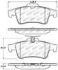 StopTech Performance 07-09 Mazdaspeed3 / 06-07 Mazdaspeed6 / 06-07 Mazda3 Rear Brake Pads