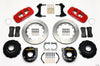 Wilwood AERO4 Rear P-Brake Kit 14.00in Red Chevy 12 Bolt w/ C-Clips