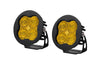 Diode Dynamics SS3 LED Pod Sport - Yellow SAE Fog Round (Pair)