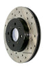 StopTech 08-15 Mitsubishi Lancer Sportstop Cryo Slotted & Drilled Right Rear Rotor