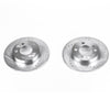 Power Stop 00-06 Audi TT Quattro Rear Evolution Drilled & Slotted Rotors - Pair