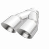 MagnaFlow Double Wall 3in Dual Round Polished Tip 2.25in Inlet