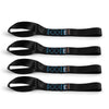 Mishimoto Soft Loop Tie-Down Straps (4-Pack) Black