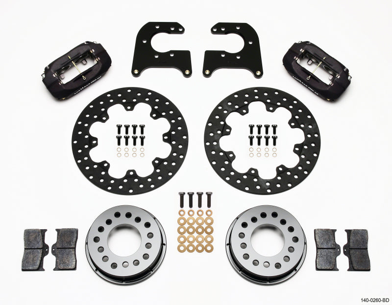 Wilwood Forged Dynalite Rear Drag Kit Drilled Rotor Mopar-Dana 2.36in Offset