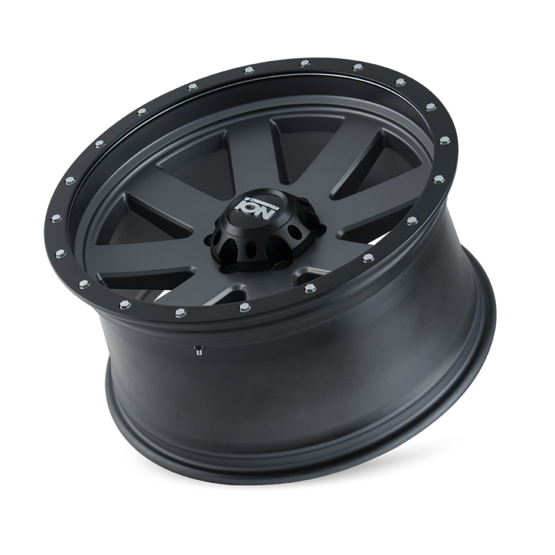 ION Type 134 17x8.5 / 6x139.7 BP / 6mm Offset / 106mm Hub Matte Gunmetal/Black Beadlock Wheel