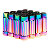 BLOX Racing 12-Sided P17 Tuner Lug Nuts 12x1.5 - NEO Chrome Steel - Set of 16