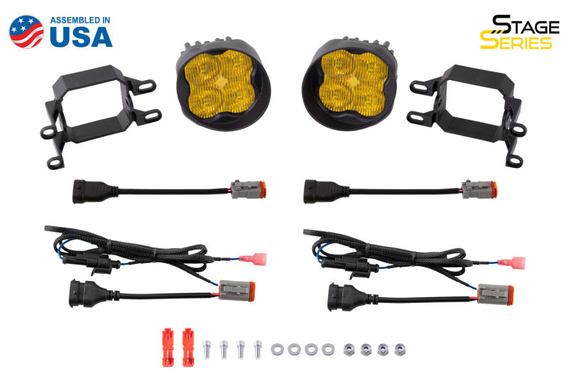 Diode Dynamics SS3 Sport Type B Kit ABL - Yellow SAE Fog