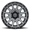 ICON Compression 17x8.5 6x5.5 0mm Offset 4.75in BS 106.1mm Bore Titanium Wheel