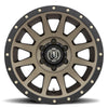 ICON Compression 17x8.5 6x5.5 0mm Offset 4.75in BS 106.1mm Bore Bronze Wheel