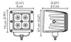 Hella HVF Cube 4 LED Off Road Kit