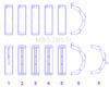 King Ford 281CI/330CI 4.6L/5.4L V8 (Size +0.75) Main Bearing Set