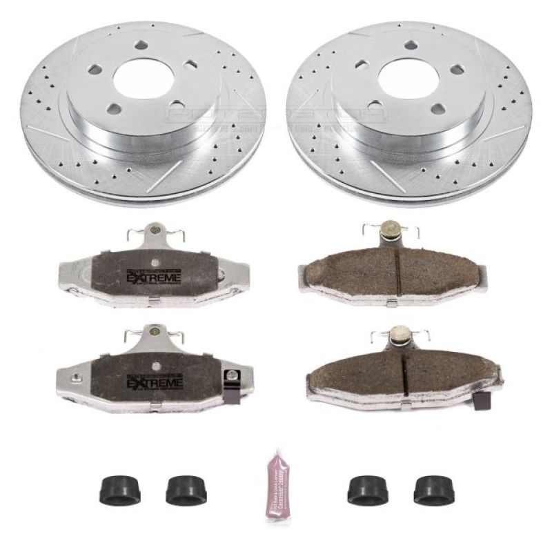 Power Stop 93-97 Chevrolet Camaro Rear Z26 Street Warrior Brake Kit