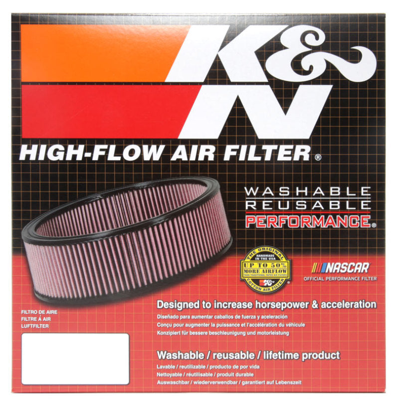 K&N Universal Custom Air Filter - Unique Shape 10.813in OD / 2.188in Height