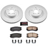 Power Stop 1996 Subaru Legacy Front Z17 Evolution Geomet Coated Brake Kit