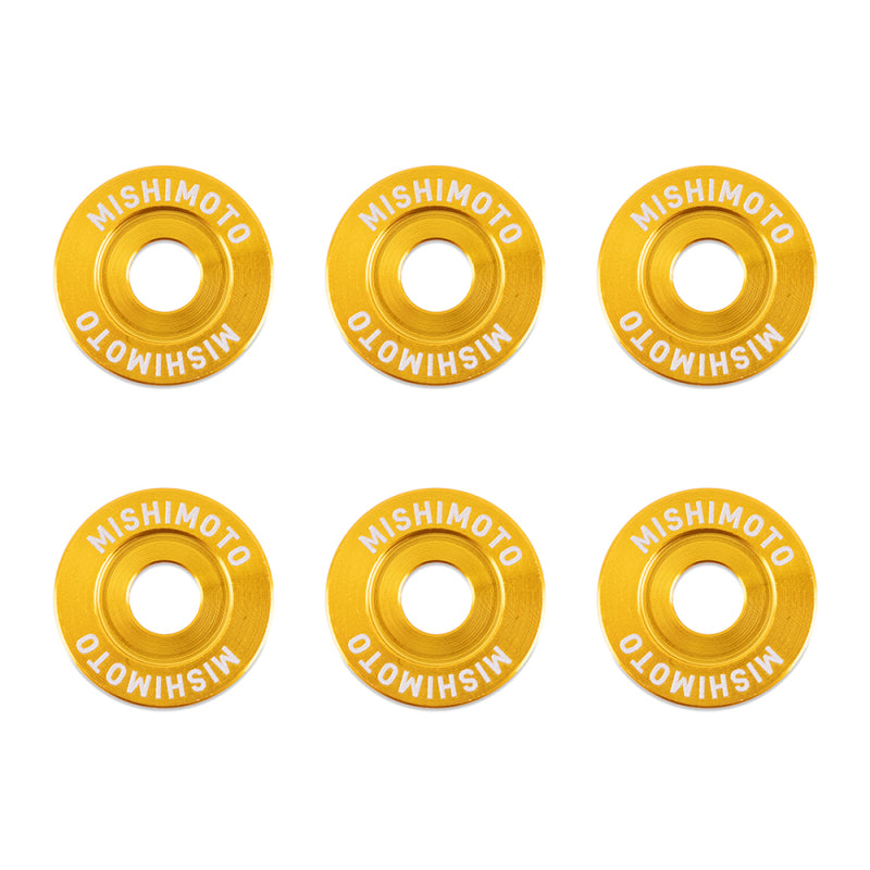 Mishimoto Large Fender Washer Kit (6pcs) - Gold