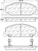 StopTech Street Touring 93-00 Honda Civic DX w/ Rr Drum Brakes Front Brake Pads