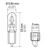 Hella Bulb 2721 12V 1.2W W2x4.6d T1.5