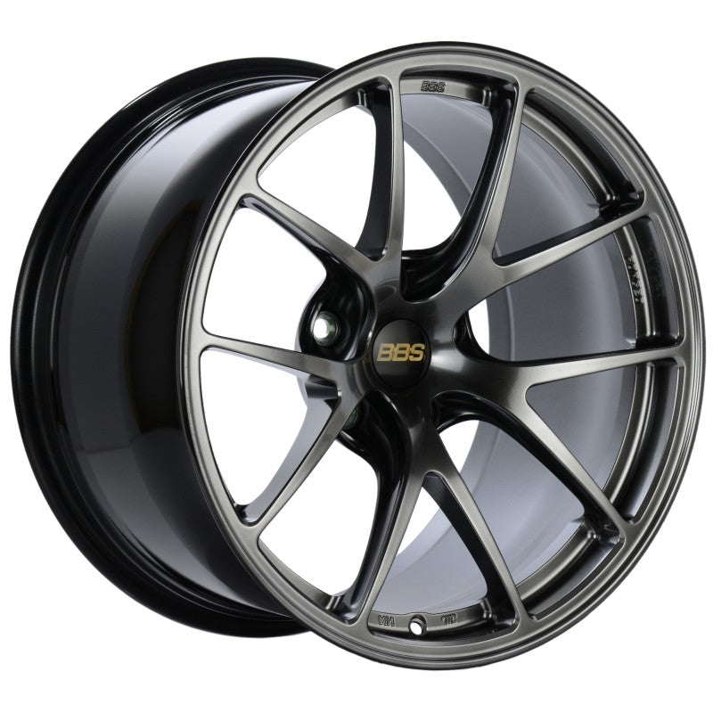 BBS RI-A 18x9.5 5x114.3 ET22 Diamond Black Wheel -82mm PFS/Clip Required