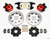 Wilwood Combination Parking Brake Rear Kit 12.19in Red Civic / Integra Drum 2.46 Hub Offset