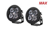 Diode Dynamics SS3 LED Pod Max - White SAE Fog Round (Pair)