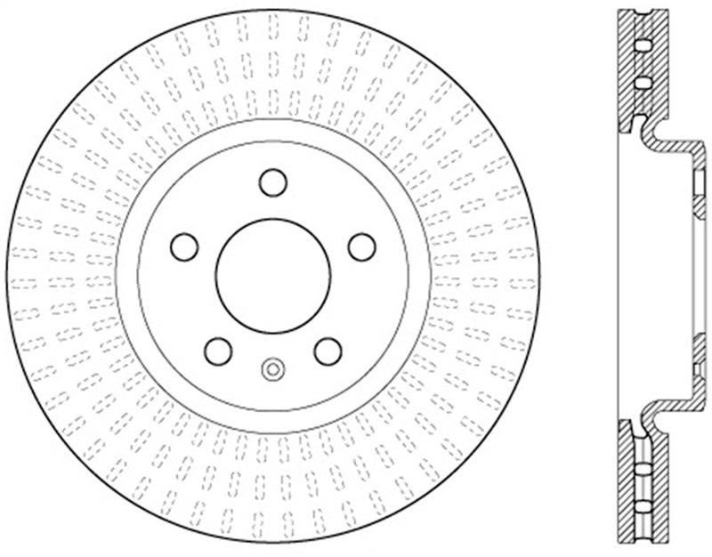 StopTech Slotted & Drilled Sport Brake Rotor