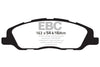 EBC 13-14 Ford Mustang 3.7 (A/T+Performance Pkg) Greenstuff Front Brake Pads