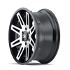 ION Type 142 20x9 / 8x165.1 BP / 0mm Offset / 130.8mm Hub Black/Machined Wheel