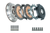 DKM Clutch 99-03 Audi A3 S3 Quattro MS Organic Twin Disc Clutch Kit w/Flywheel (660 ft/lbs Torque)