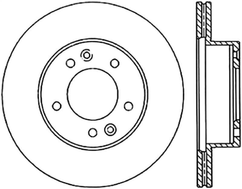 StopTech 89-92 Mazda RX-7 Slotted & Drilled Left Front Rotor