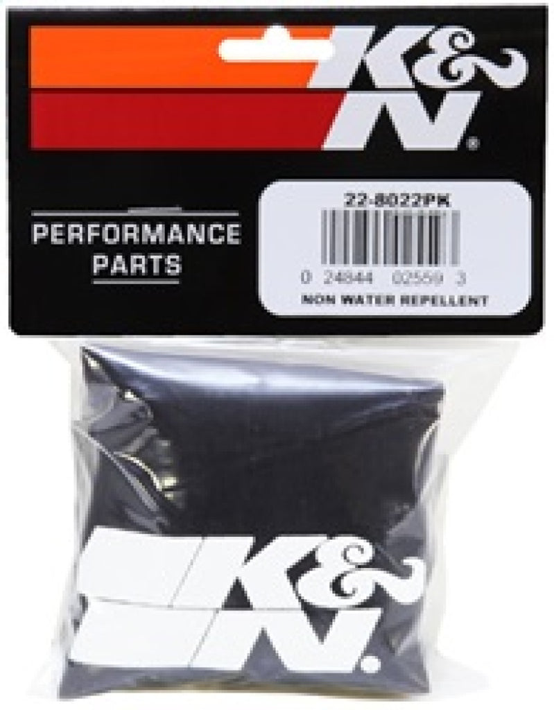 K&N Universal Precharger Round Straight Air Filter Wrap Black 7 Inch ID / 9 Inch Height