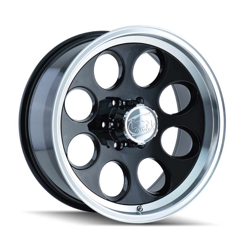 ION Type 171 16x8 / 6x139.7 BP / -5mm Offset / 106mm Hub Black/Machined Wheel