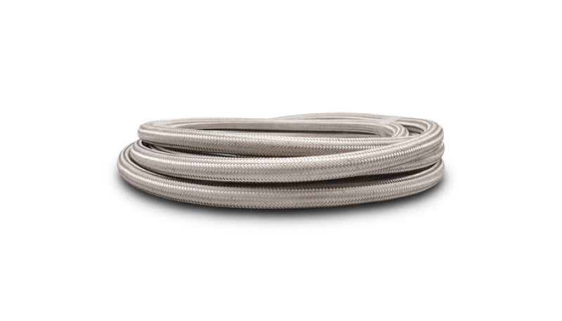 Vibrant -4 AN SS Braided Flex Hose (10 foot roll)