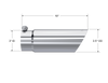 MBRP Universal Tip 3in O.D. Dual Wall Angled End 3 inlet 12 length