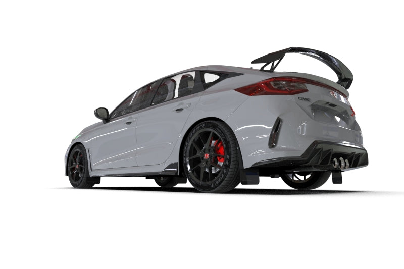 Rally Armor 2023+ Honda Civic Type R Black Mud Flap Red Logo