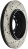 StopTech 01-06 BMW 330 Drilled Left Rear Rotor