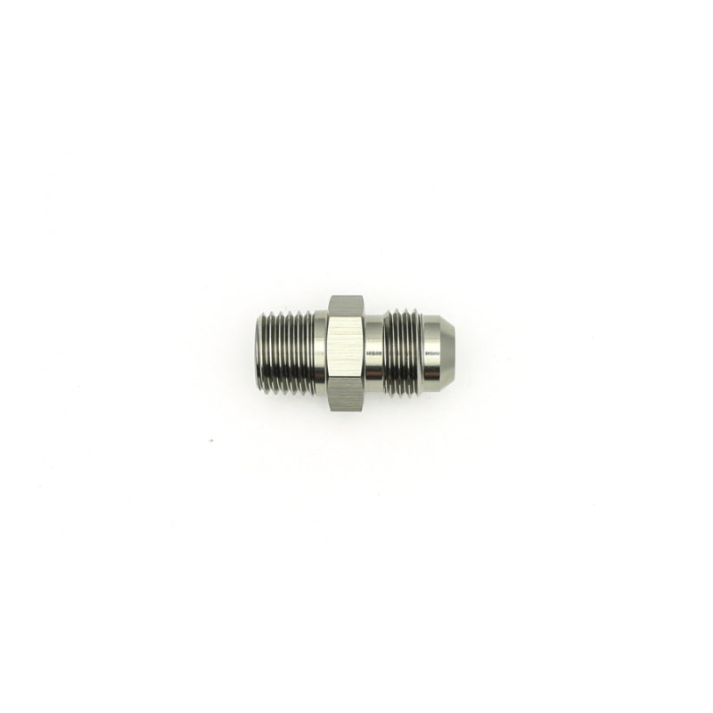 DeatschWerks 6AN Male Flare to 1/4in Male NPT Adapter - Anodized Matte Black