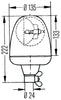 Hella Rotating Beacon H 12V Yellow Mgs12 2Rl