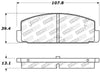 StopTech Performance 89-95 Mazda RX7 / 03-05 Mazda 6 Rear Brake Pads